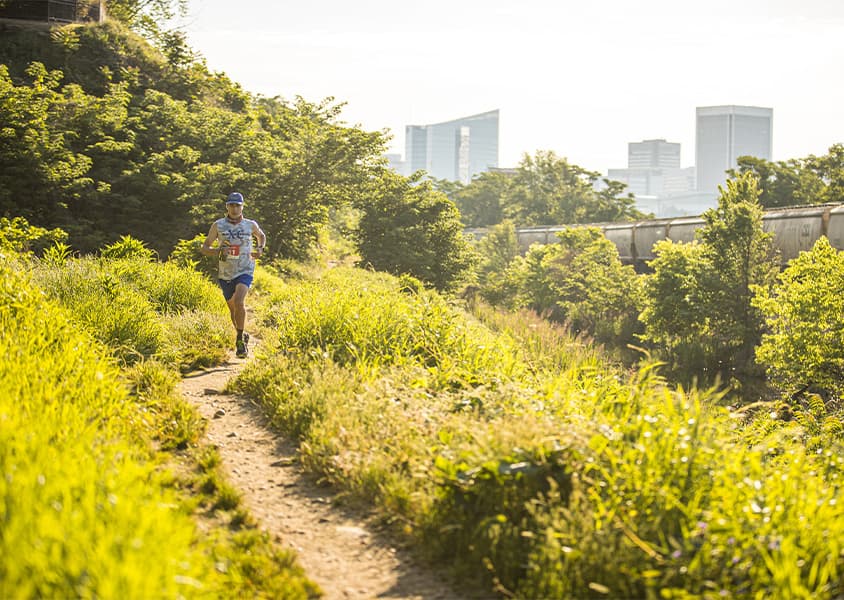 Individual running trail