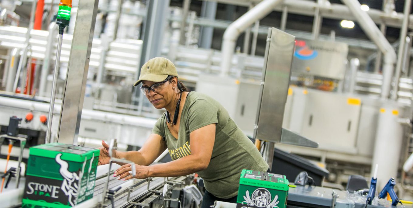 Stone brewing production