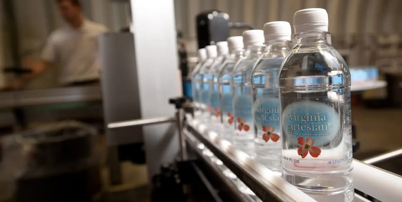 Virginia artesian water bottling