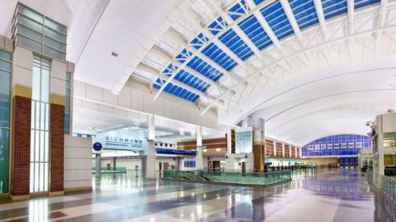 Interior of Richmond International Airport