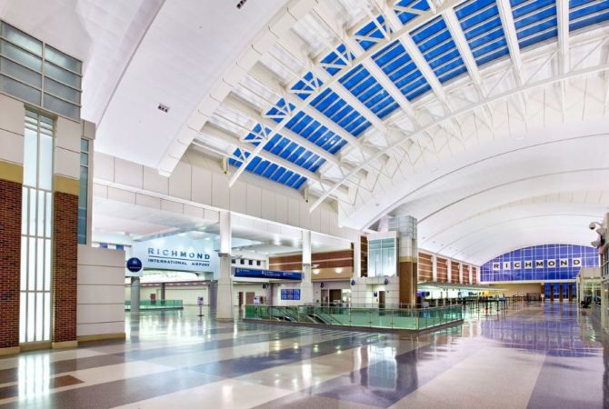 Interior of Richmond International Airport