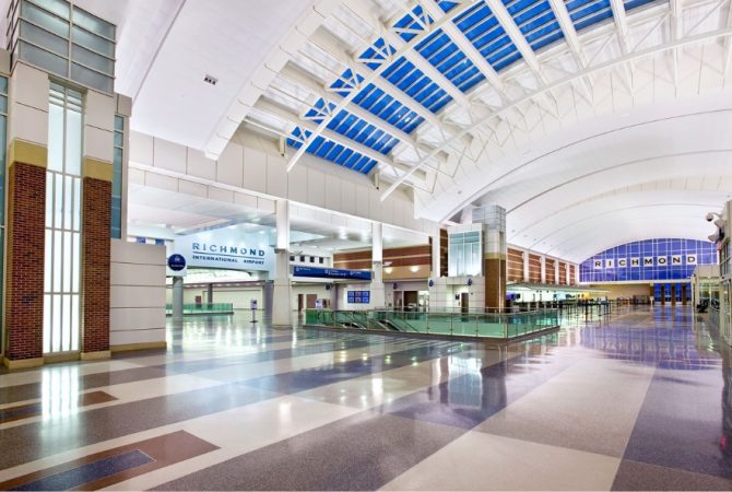 Inside of Richmond International Airport
