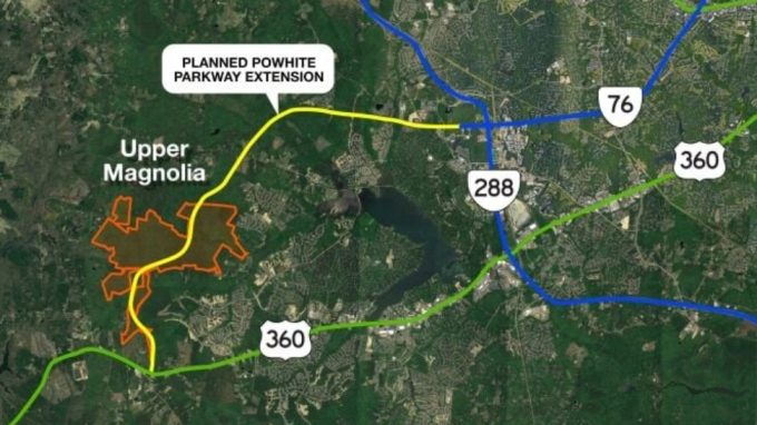 Map of Upper Magnolia Technology Park