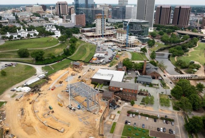 Construction Site of Riverfront Amphitheater