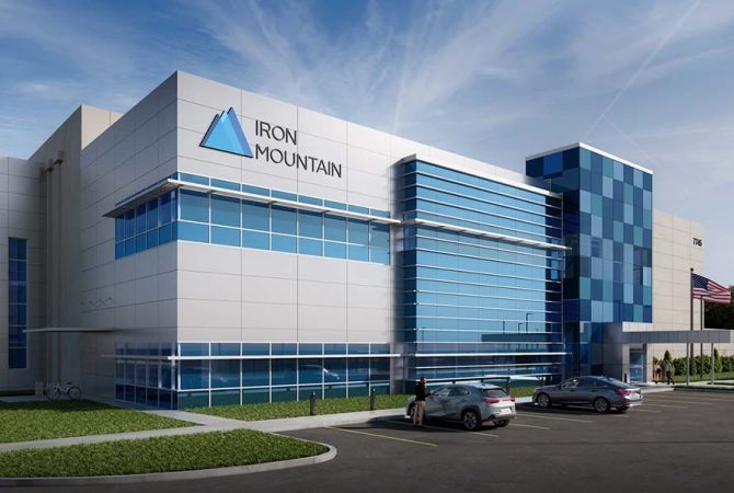 Iron Mountain data center rendering