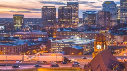 photo of Richmond skyline at early evening. ranked Top 15 U.S. Metro in LinkedIn’s 2025 Cities on the Rise