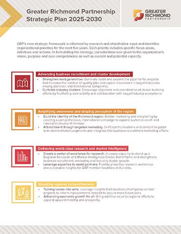 GRP Strategic Plan 2-page flyer