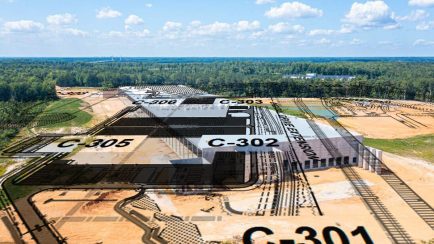 Two data center buildings are planned for the 100-acre site. The first data center is expected to be operational in 2027. (County documents)