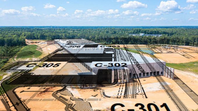 Two data center buildings are planned for the 100-acre site. The first data center is expected to be operational in 2027. (County documents)