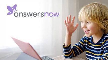 child using answers now