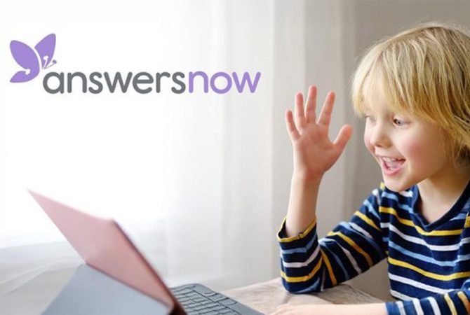 child using answers now