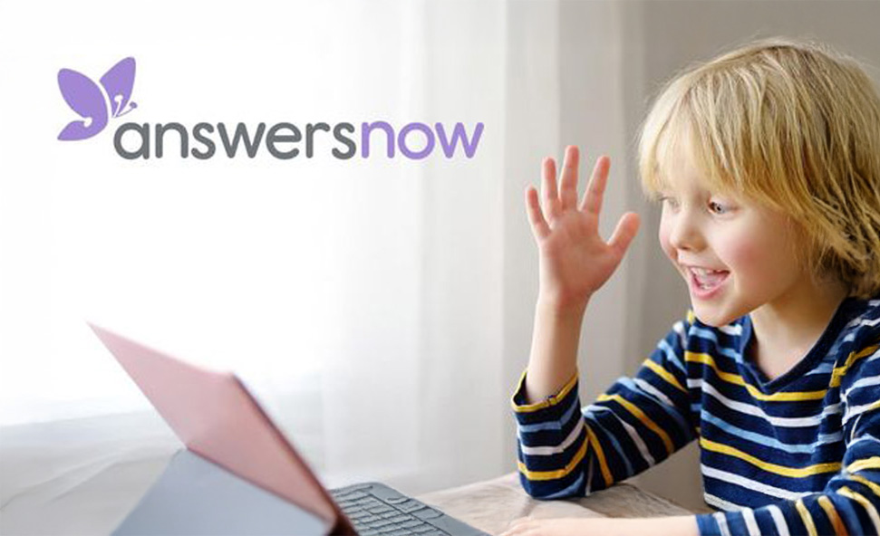 child using answers now