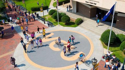 Shot from Sky of VCU