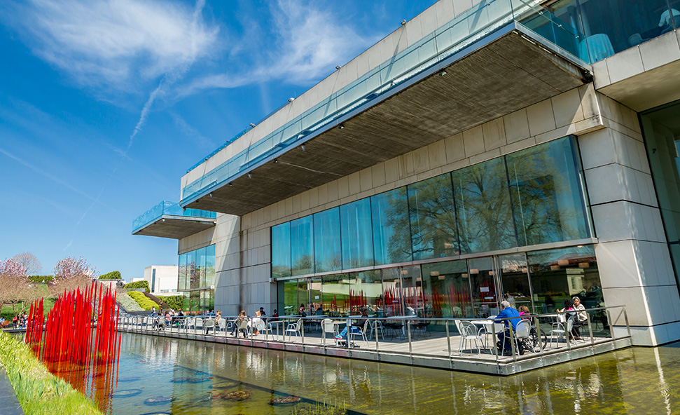 VMFA External image of cafe and water