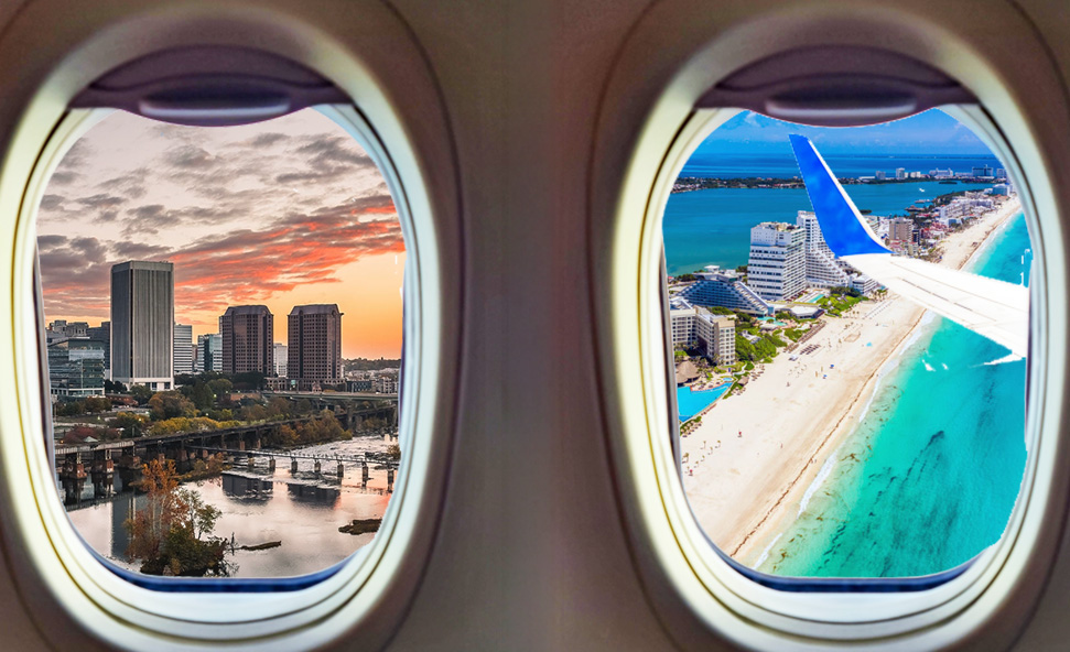 Ric to Cancun direct flight