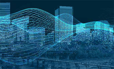 Data Blog header in blue
