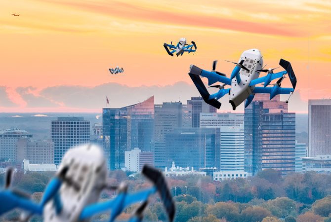 drone deliver robots form amazon
