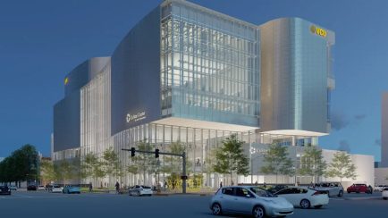 New Virginia Commonwealth University buildings under Construction.