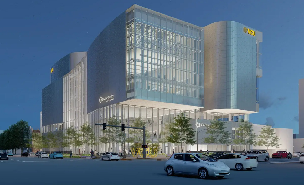New Virginia Commonwealth University buildings under Construction.