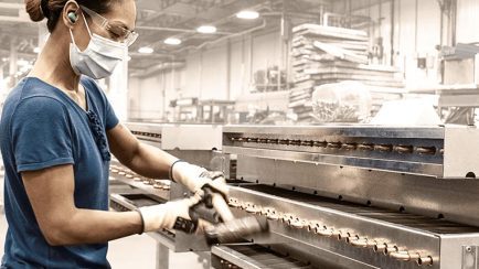 Brazing worker at Super Radiator Coils
