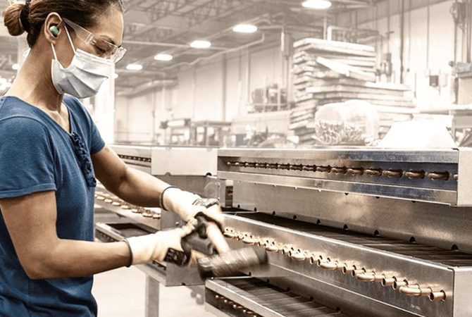 Brazing worker at Super Radiator Coils