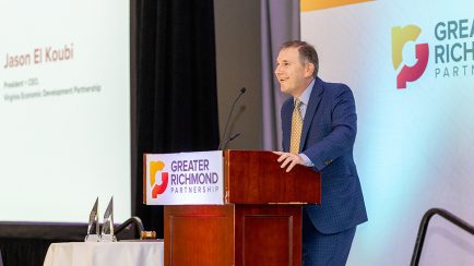 At the Greater Richmond Partnership’s Annual Meeting, El Koubi emphasized regional collaboration, talent, business investment and the strategies needed to compete in a rapidly changing economy.
